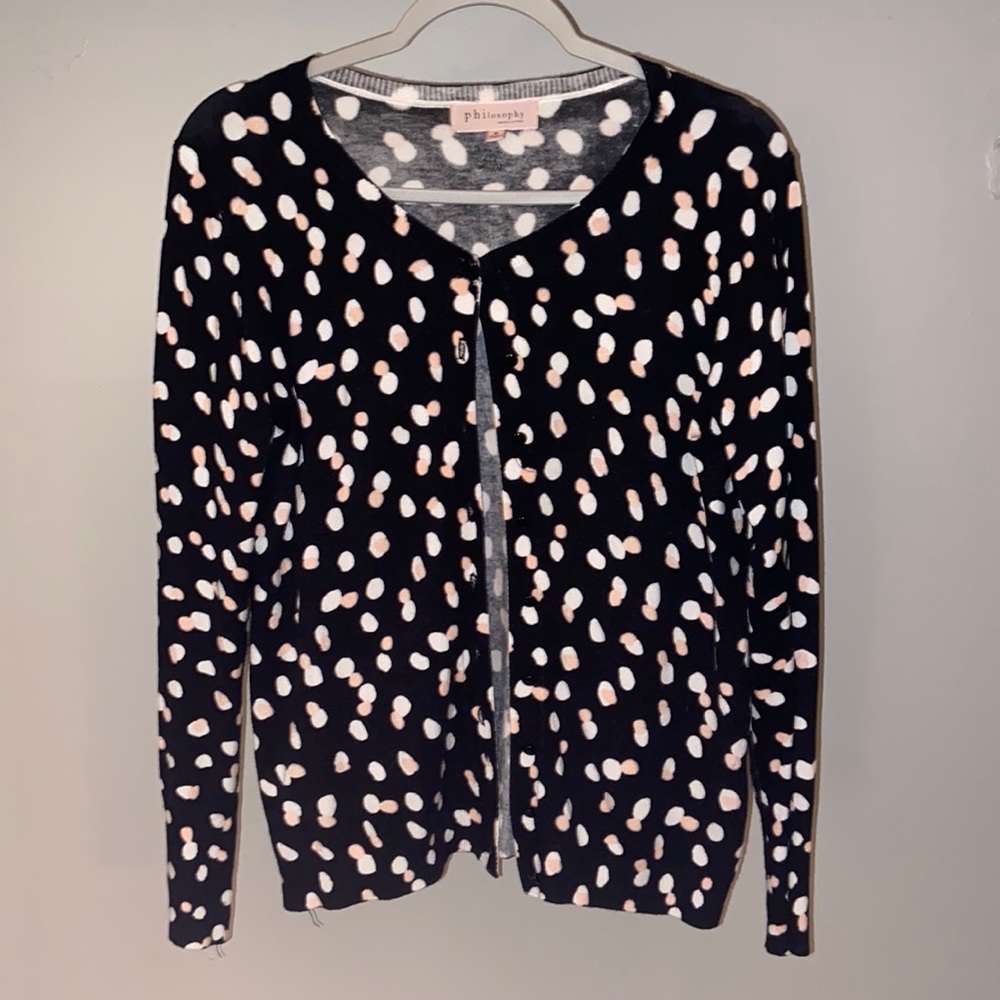 Philosophy Polka Dot Cardigan Medium
